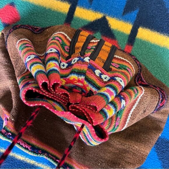 Handwoven Wool Backpack / Bag - Picture 3 of 3